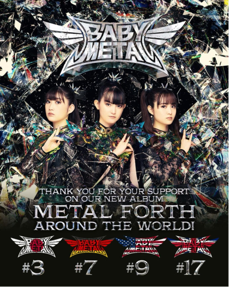 BABYMETAL become first all-Japanese group to earn a Top 10 album on the Billboard 200