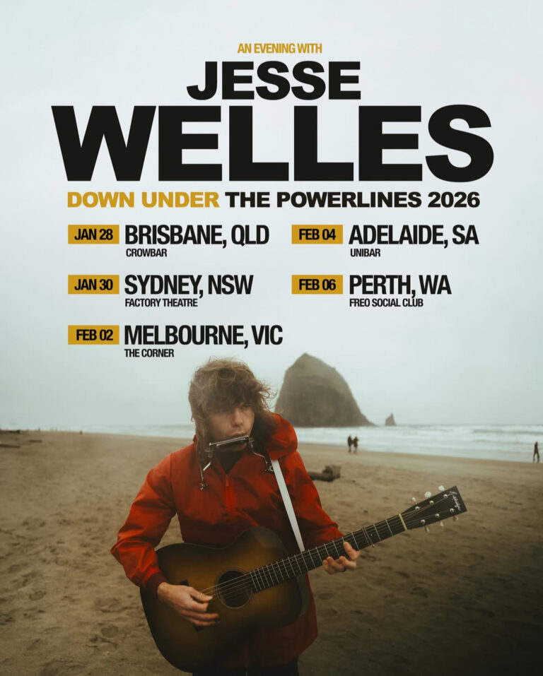 Jesse Welles is making his Australian debut in 2026