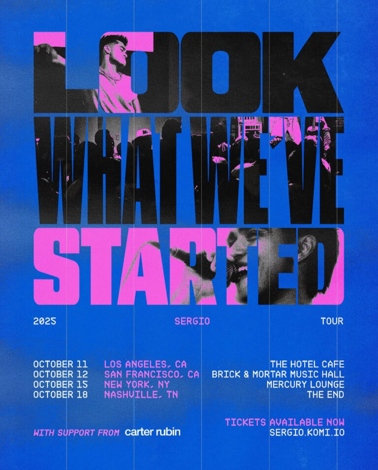 SERGIO announces debut solo tour set for this October