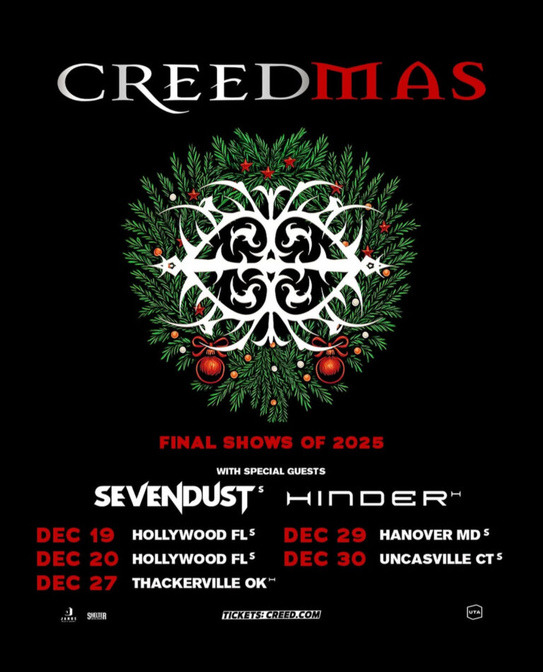 Merry Creedmas! Creed’s final 2025 shows just announced