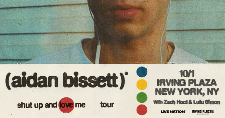 Giveaway: Win a pair of tickets to Aidan Bissett in New York