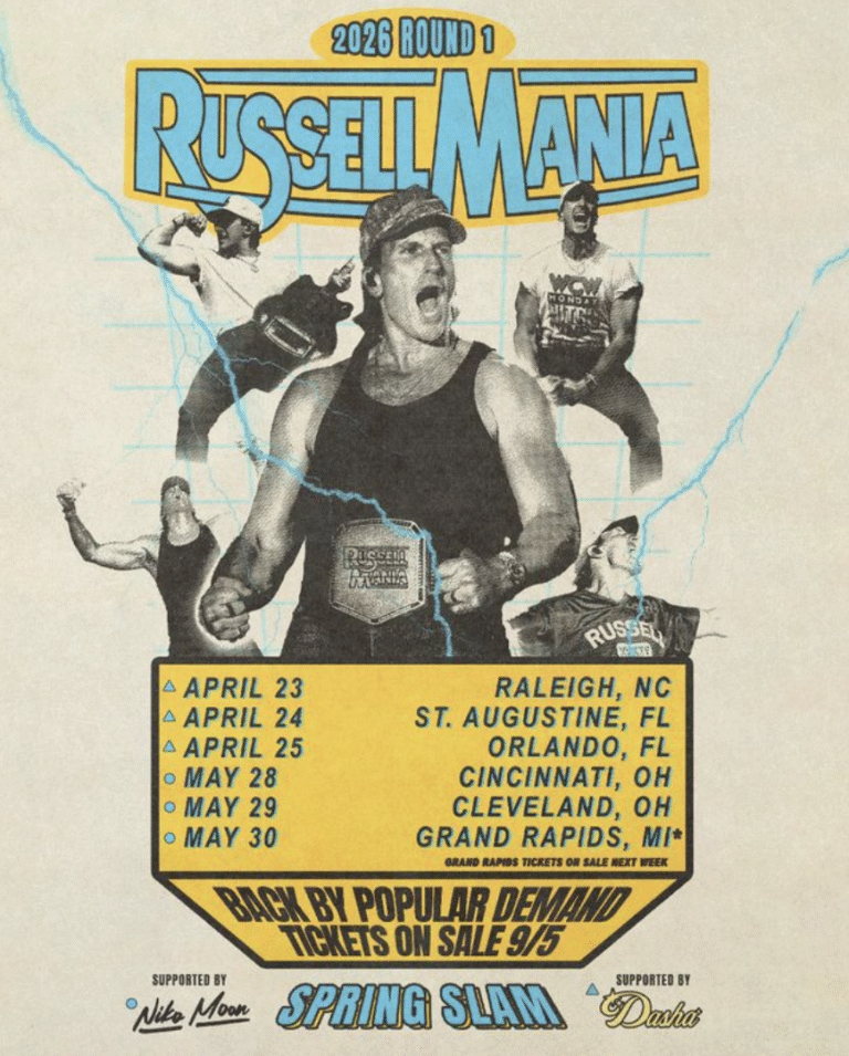 Russell Dickerson’s RussellMania Tour is returning in 2026