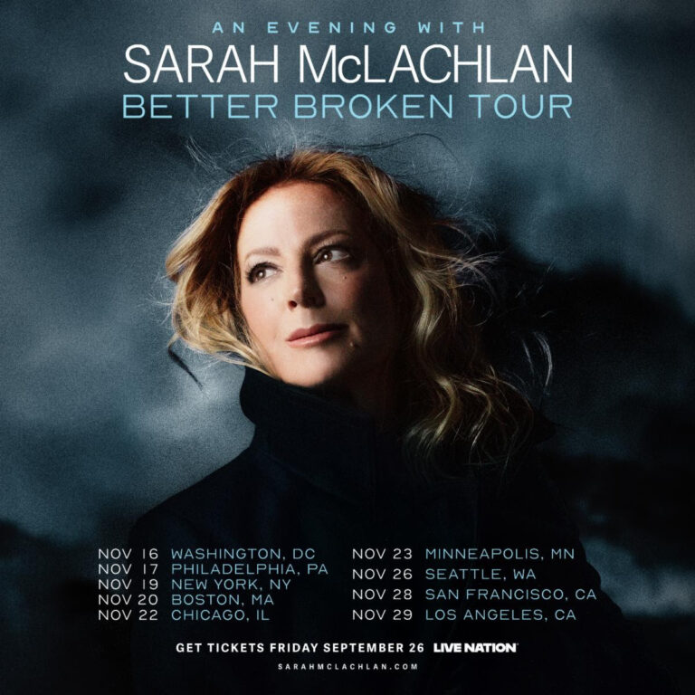 Sarah McLachlan To Tour USA this November