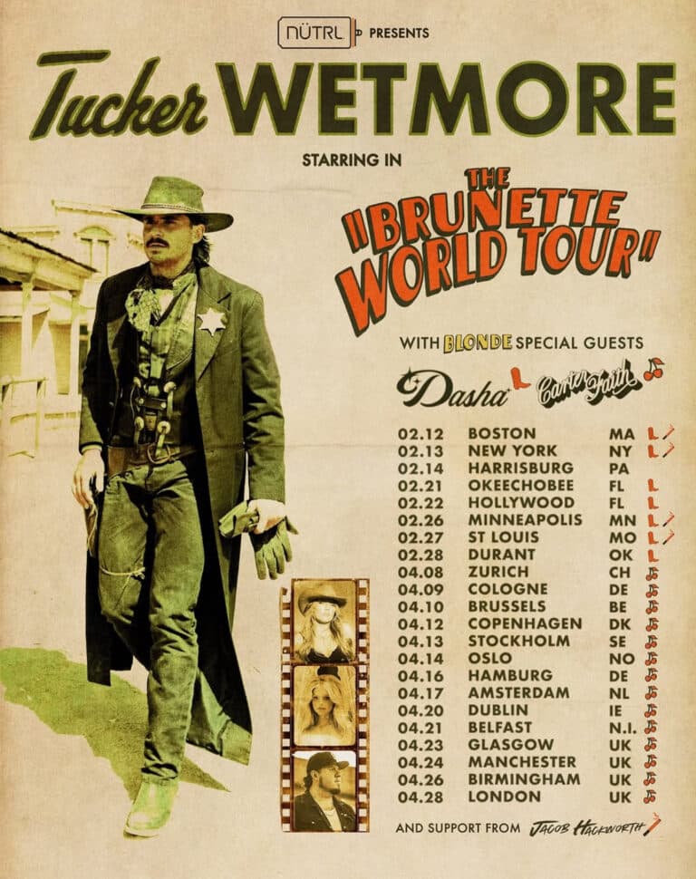 The Brunette World Tour: Tucker Wetmore reveals 2026 headline shows
