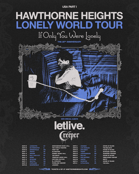 Hawthorne Heights reveals 20th anniversary tour for their ‘If Only You Were Lonely’ album 1