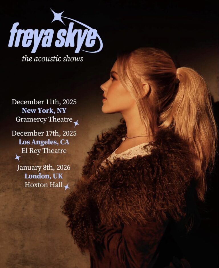Freya Skye announces 3 acoustic shows for this upcoming winter