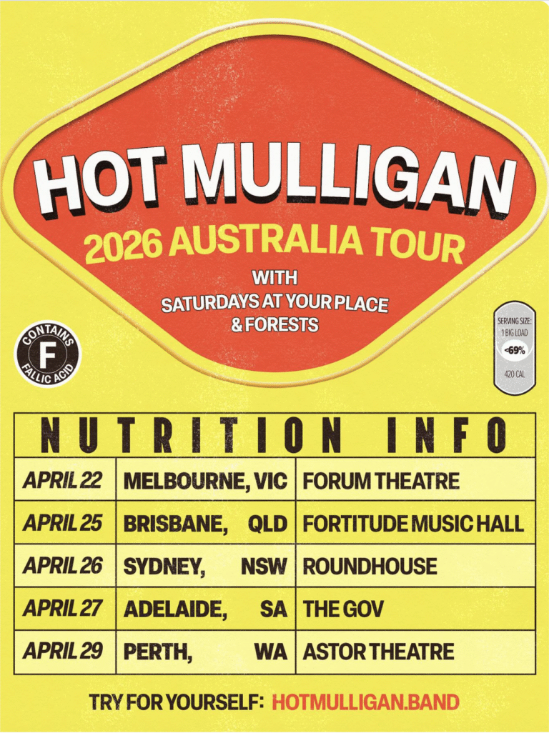 Hot Mulligan announce 2026 Australian tour