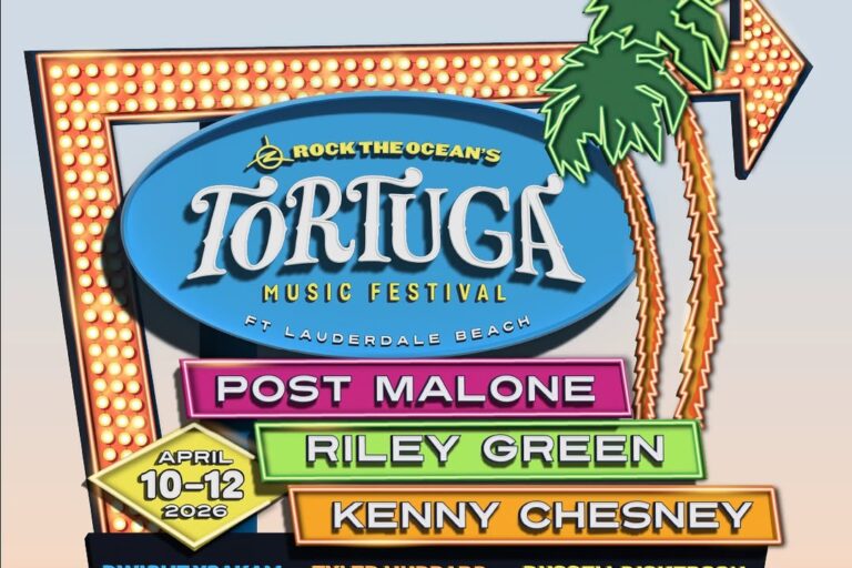 Tortuga Music Festival reveals 2026 lineup with Post Malone, Kenny Chesney, Riley Green, and more