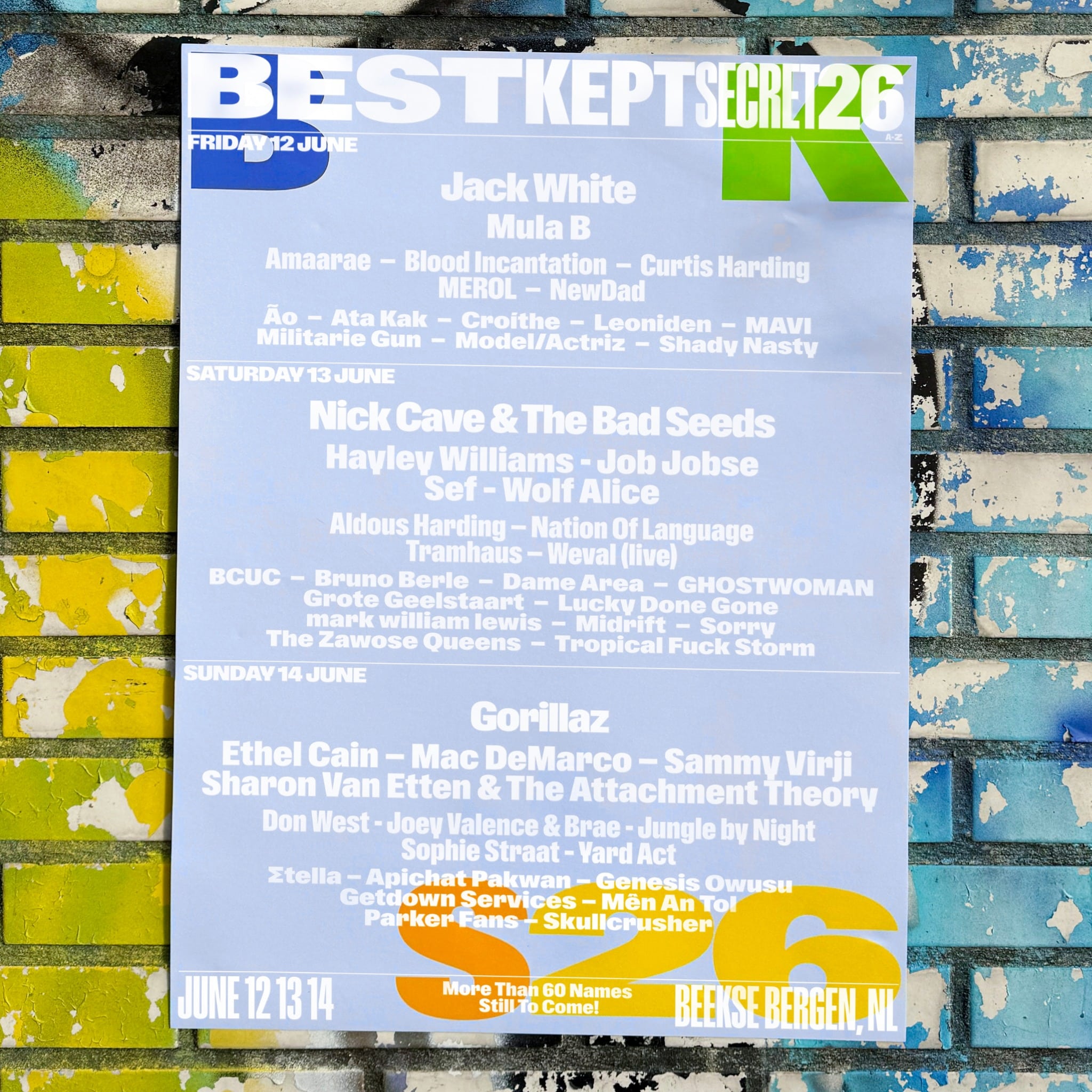Jack White, Nick Cave and Gorillaz to headline 2026s Best Kept Secret