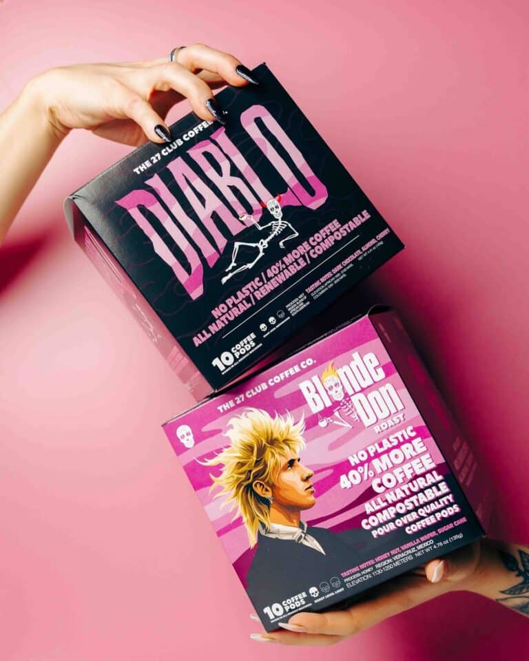 mgk’s 27 Club Coffee goes green with new, plastic-free coffee pods