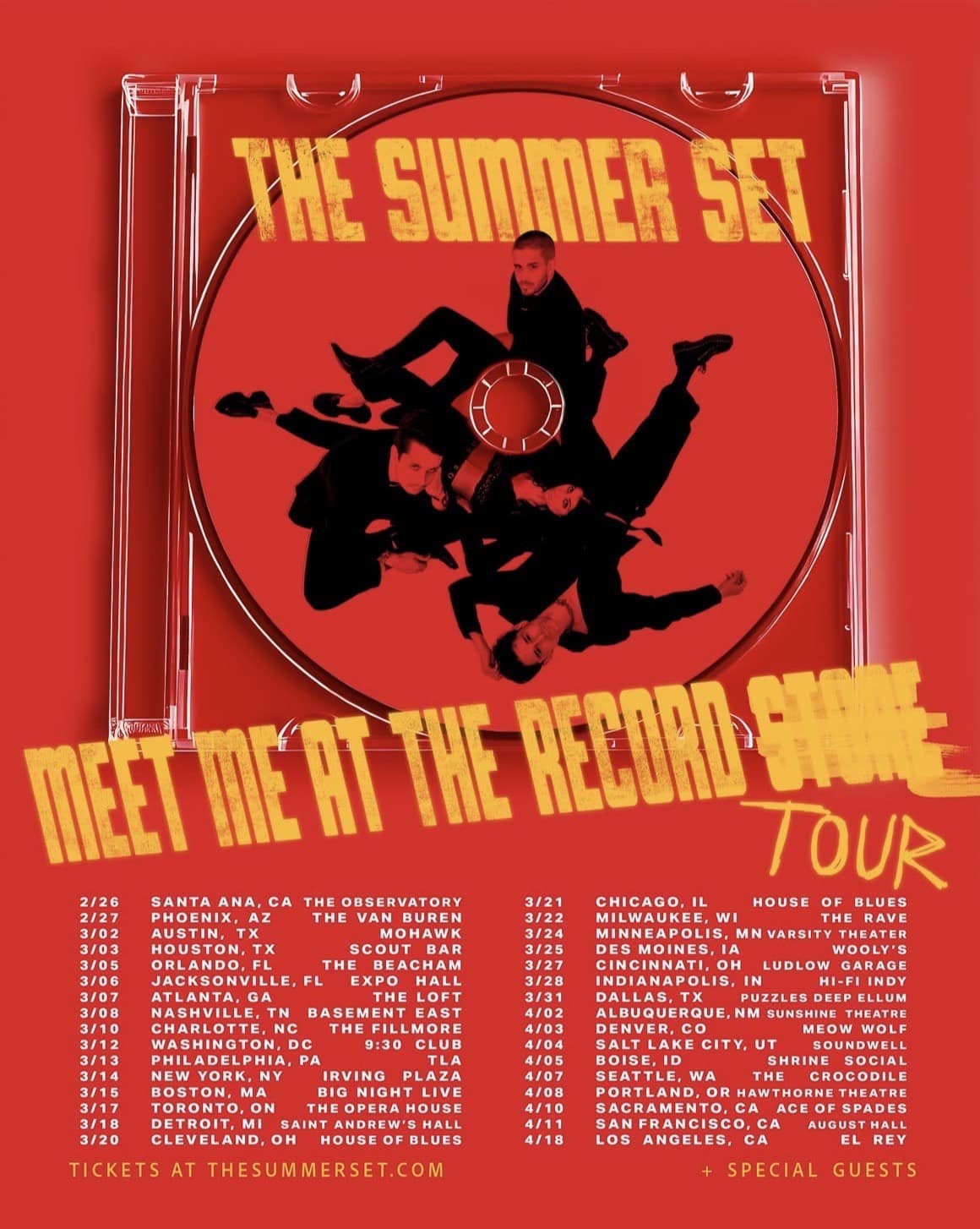 The Summer Set to embark on massive Meet Me At The Record Tour in