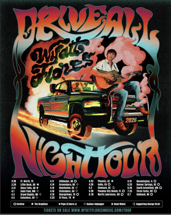 Wyatt Flores announces the ‘Drive All Night Tour’