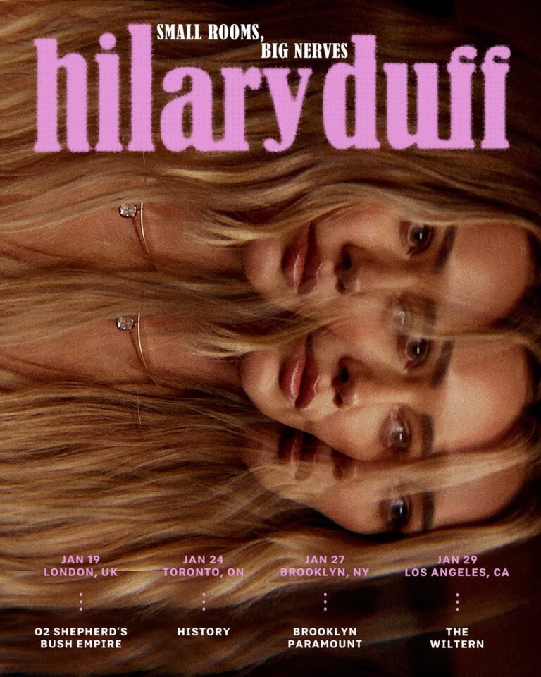 Hilary Duff announces four show Small Rooms, Big Nerves tour