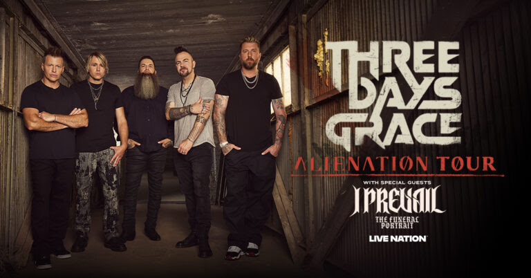 Three Days Grace announces 60+ dates of 2026 Alienation World Tour with I Prevail, The Funeral Portrait & more