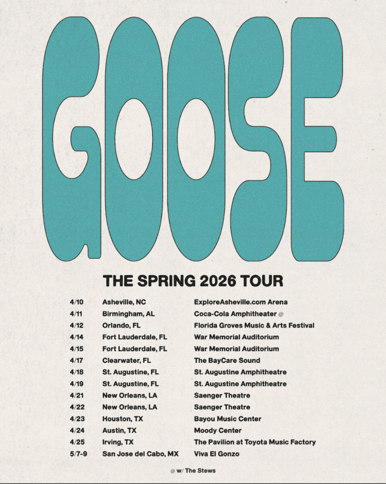 Goose announces first headline dates for 2026