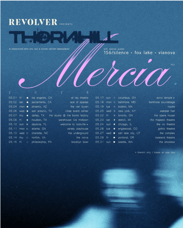 Thornhill announces “The Mercia” 2026 North American tour