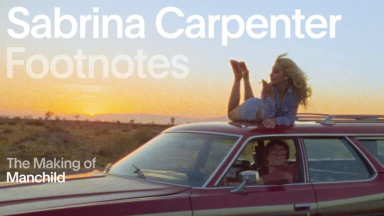 Sabrina Carpenter breaks down song “Manchild” in an exclusive Vevo footnotes video