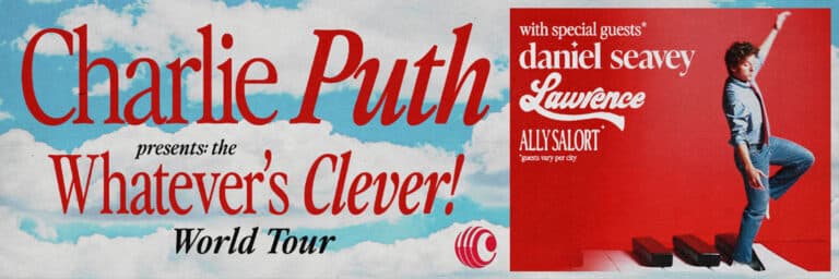 Charlie Puth announces Whatever’s Clever! World Tour for this spring