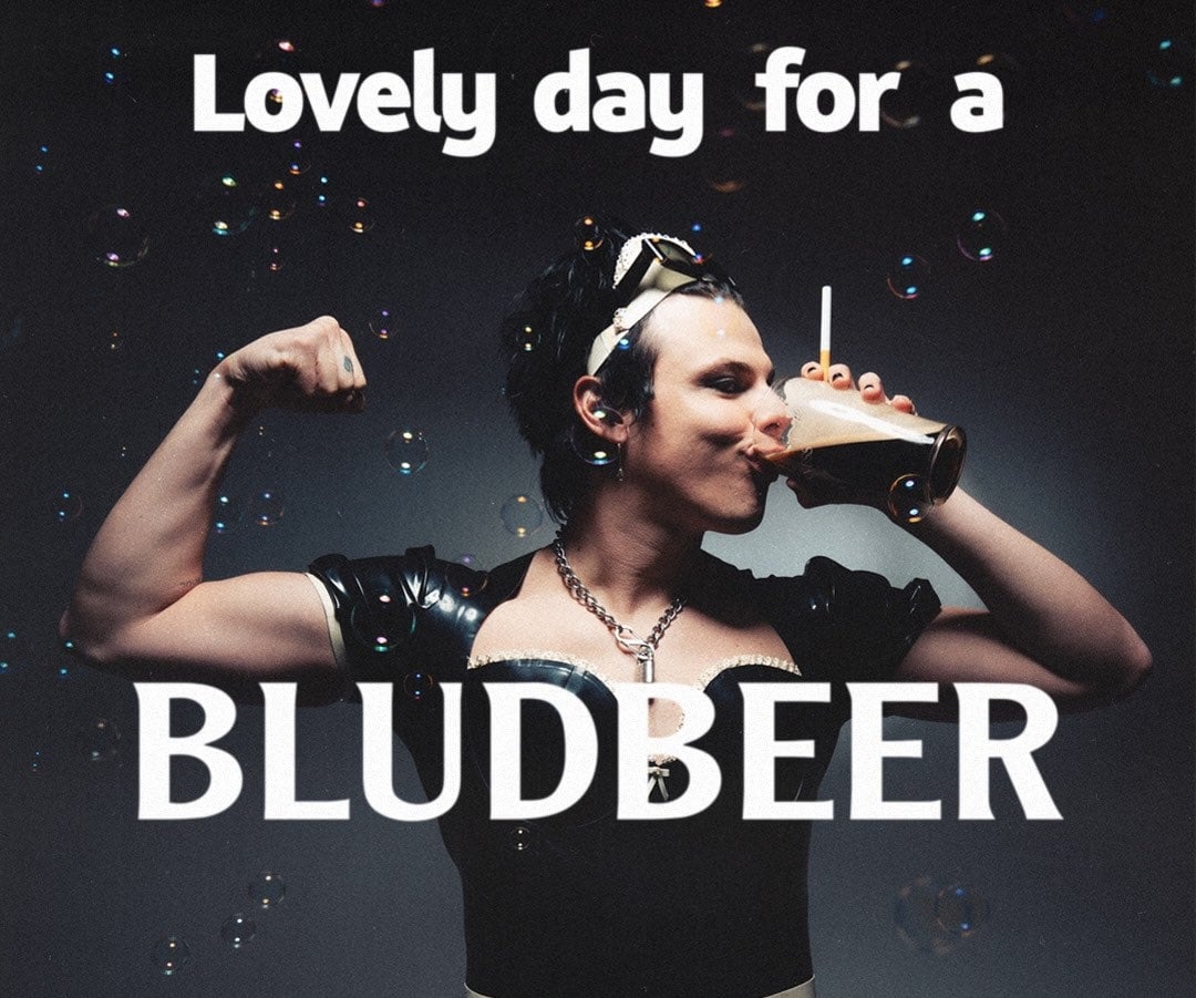YUNGBLUD teases his Bludbeer Lager at BLUDFEST