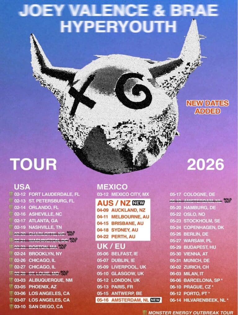 Joey Valence & Brae add new dates to the HYPERYOUTH tour 2026