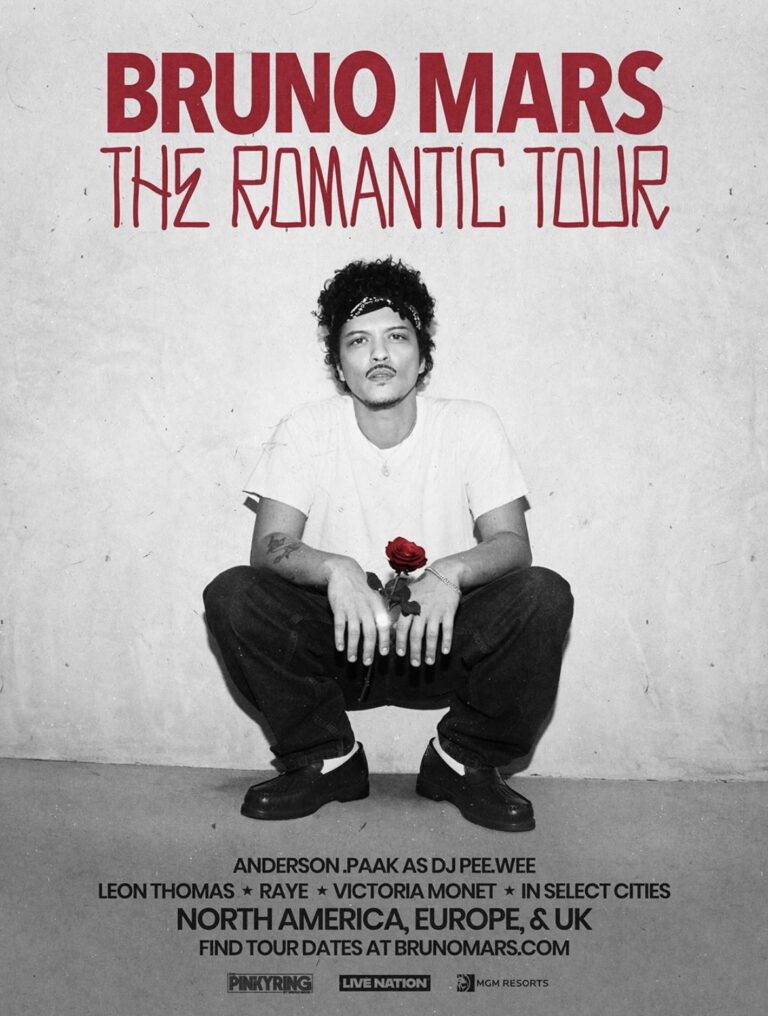 Bruno Mars reveals ‘The Romantic’ Tour