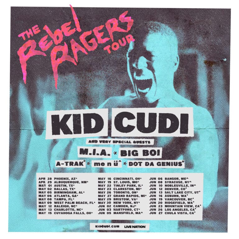 Kid Cudi announces The Rebel Ragers Tour
