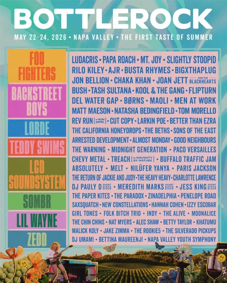 BottleRock 2026 lineup officially announced