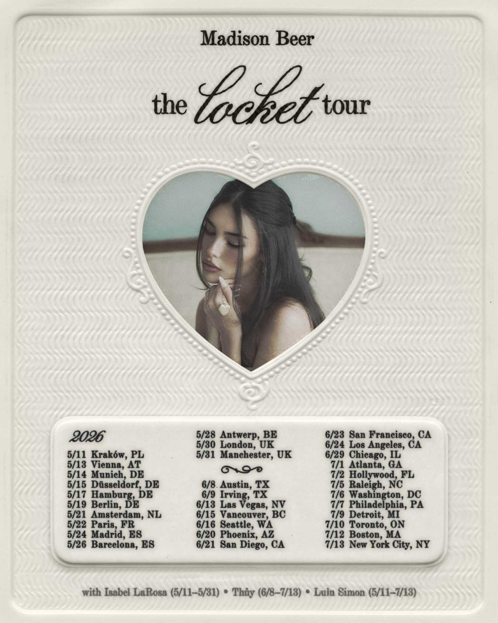 Madison Beer officially reveals dates for ‘The Locket Tour’