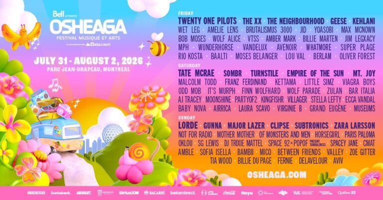 Osheaga announces 2026 lineup