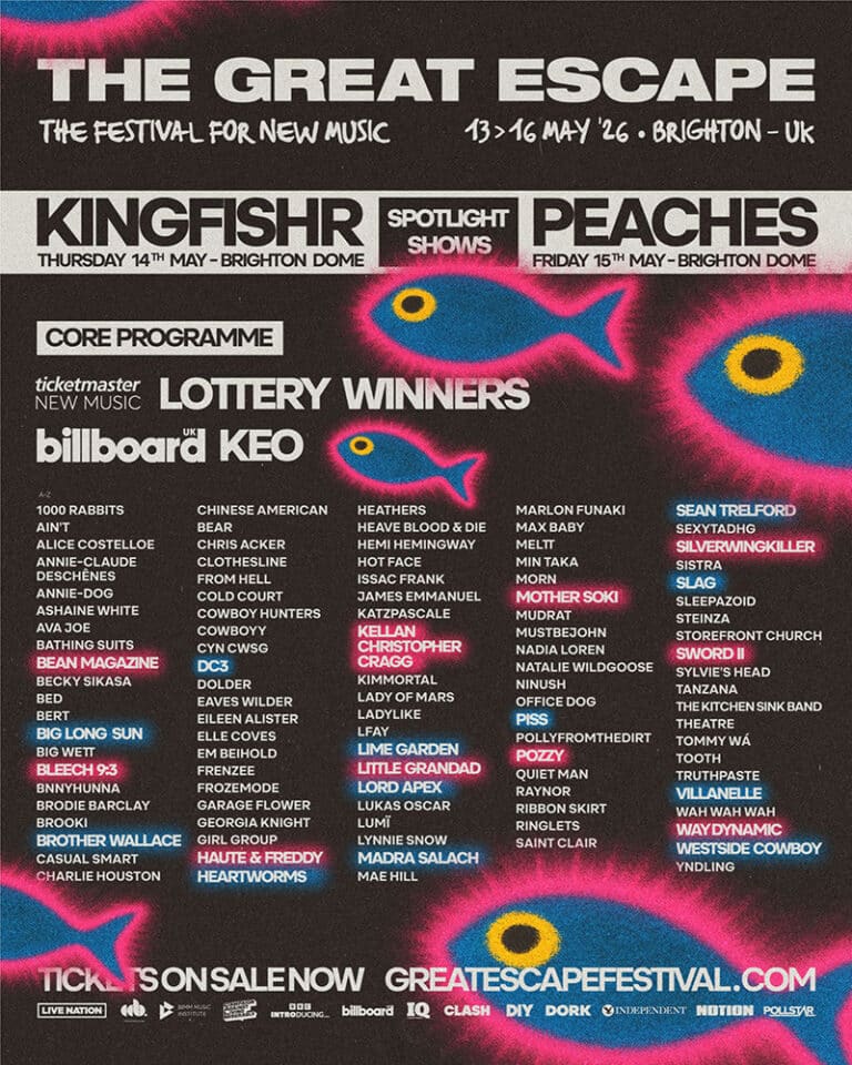 More Bands to Discover at The Great Escape Festival 2026, Brighton, UK