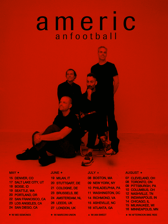 American Football reveals first tour since 2024
