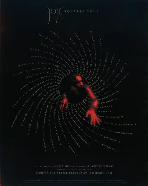 Joji announces 2026 Solaris world tour dates 1