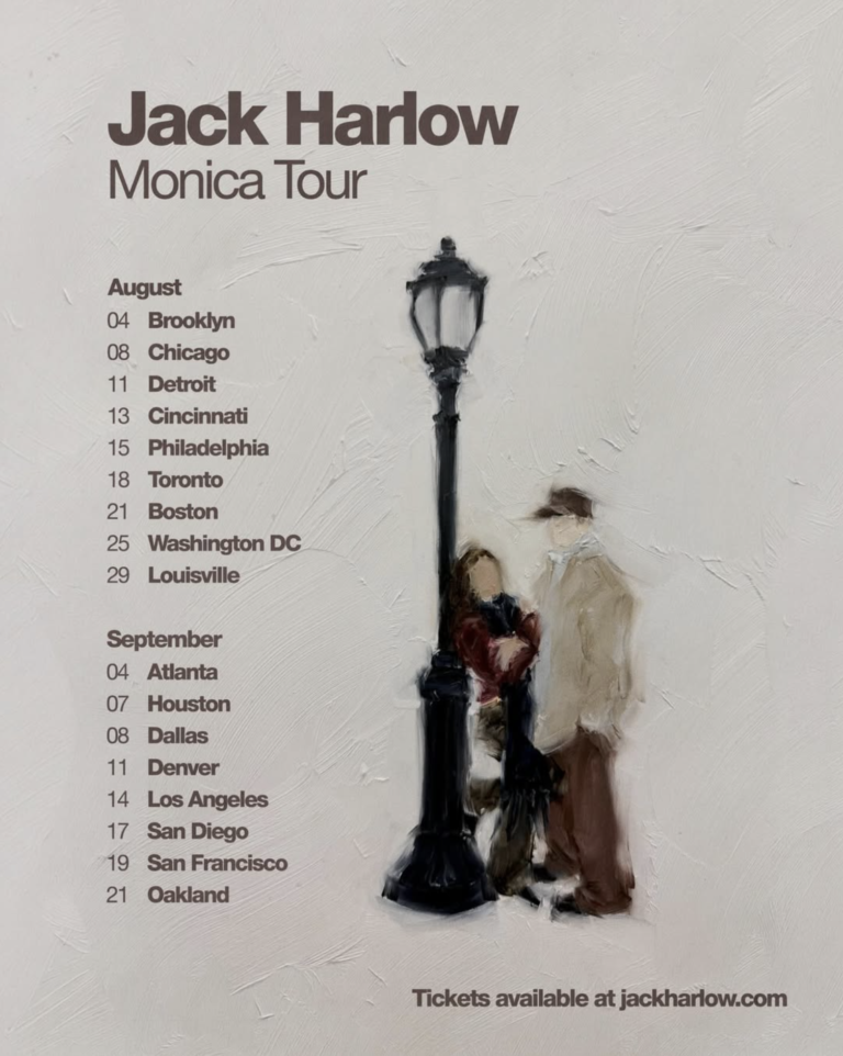 Jack Harlow announces the Monica Tour for 2026