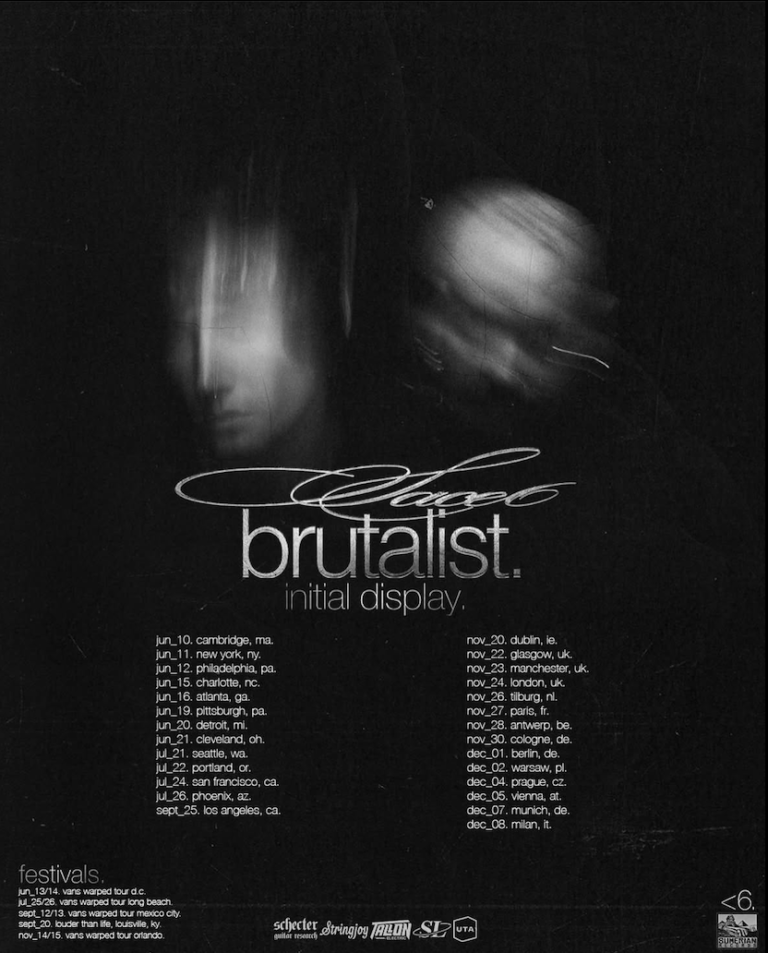 sace6 announces 2026 headline tour: brutalist, initial display