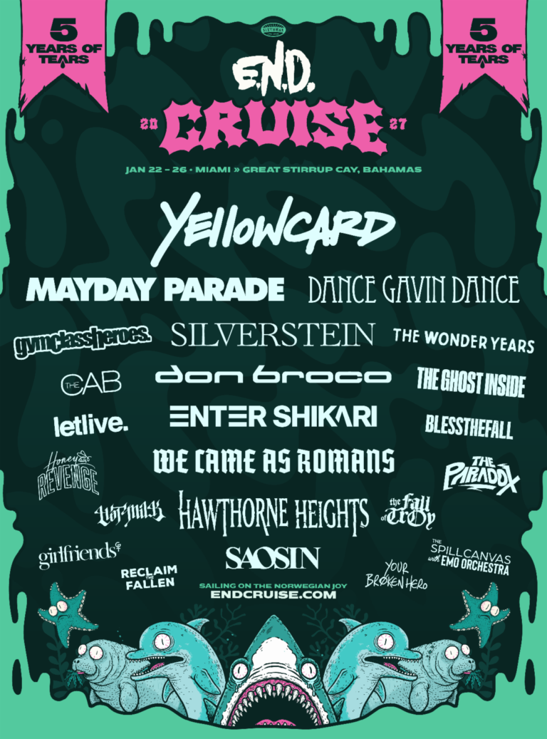 E.N.D. Cruise to return in 2027 with Yellowcard, Silverstein, and more