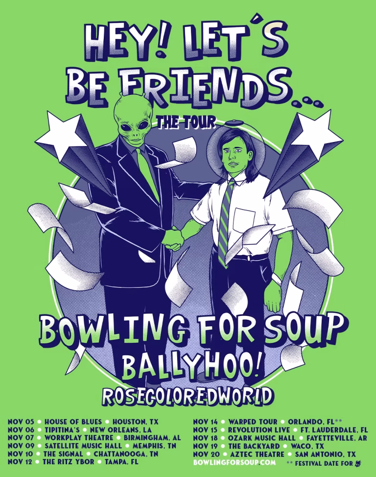 Bowling For Soup adds additional dates to Hey!! Let’s Be Friends…The Tour